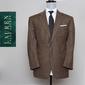 44R Lauren Men's Blazer Jacket Sport Coat Brown C050398